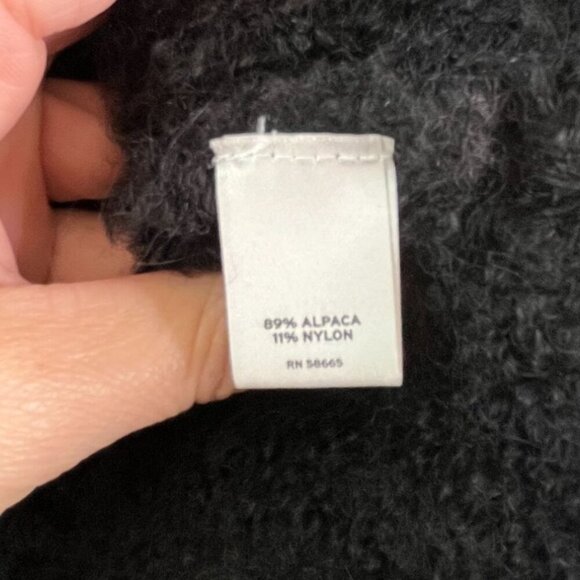 ❄️ Holistia Alpaca Blend Vest Large – Black Shawl Collar Zip Fall Winter ❄️ - Picture 12 of 12